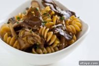 Earthy Maitake Noodles with Bright Citrus Soy Sauce