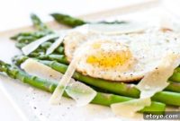 Parmesan Asparagus with Fried Egg