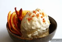 Sweet Heat Orange Ricotta Frozen Yogurt
