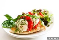 Caprese Chicken from Leftovers