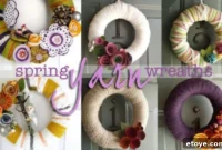 Weave Spring Charm: DIY Yarn Wreaths