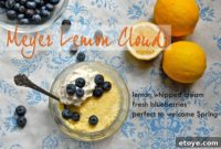 Meyer Lemon Blueberry Clouds