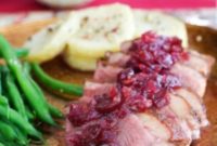 Pan-Seared Duck Breast with Tangy Cranberry Chutney