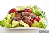 Grilled Steak and Fresh Tomato Salad with Zesty Rum Vinaigrette