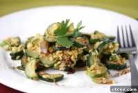 Garlic Kissed Zucchini Lentils