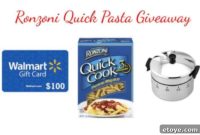Ronzoni Pasta and 100 Walmart Shopping Spree