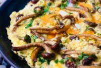Savory Chestnut Mushroom Omelette