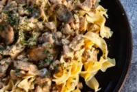 Creamy Healthy Turkey Stroganoff
