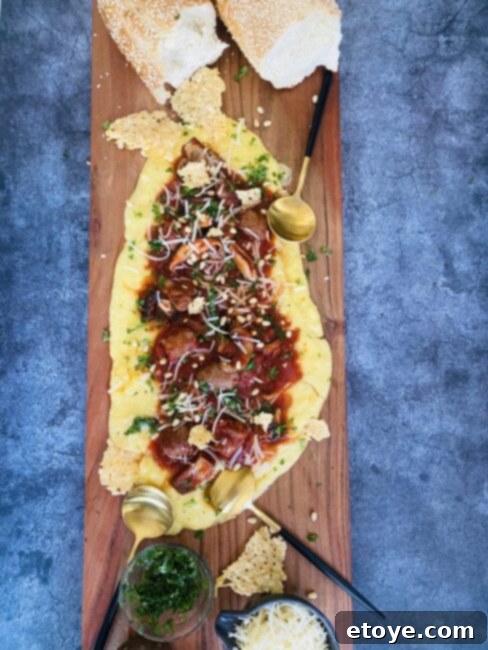 Polenta Board with Sausage and Mushroom Ragu 1 featured 196519