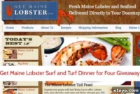 Win an Epic Maine Lobster Surf and Turf Dinner for Four