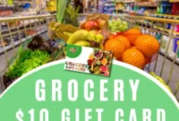 Win a $10 Grocery Gift Card Instantly