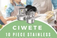 Ciwete 10-Piece Stainless Steel Cookware Set: Review & Enter to Win!