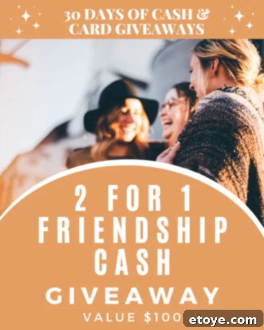 Day 22 Double Friendship Cash Giveaway 1 featured 205757