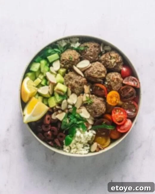 Zesty Greek Meatball Bowls with Lemon Tahini 1 featured 208523