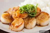 Seared Scallops with Miso Mustard Glaze