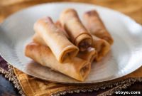 Crispy Chinese Chicken Spring Rolls