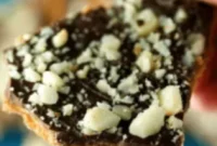 Dark Chocolate and Toffee Macadamia Bark