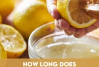 Lemon Juice Shelf Life in the Fridge