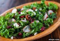 Sweet Cherry Pecan Kale Salad