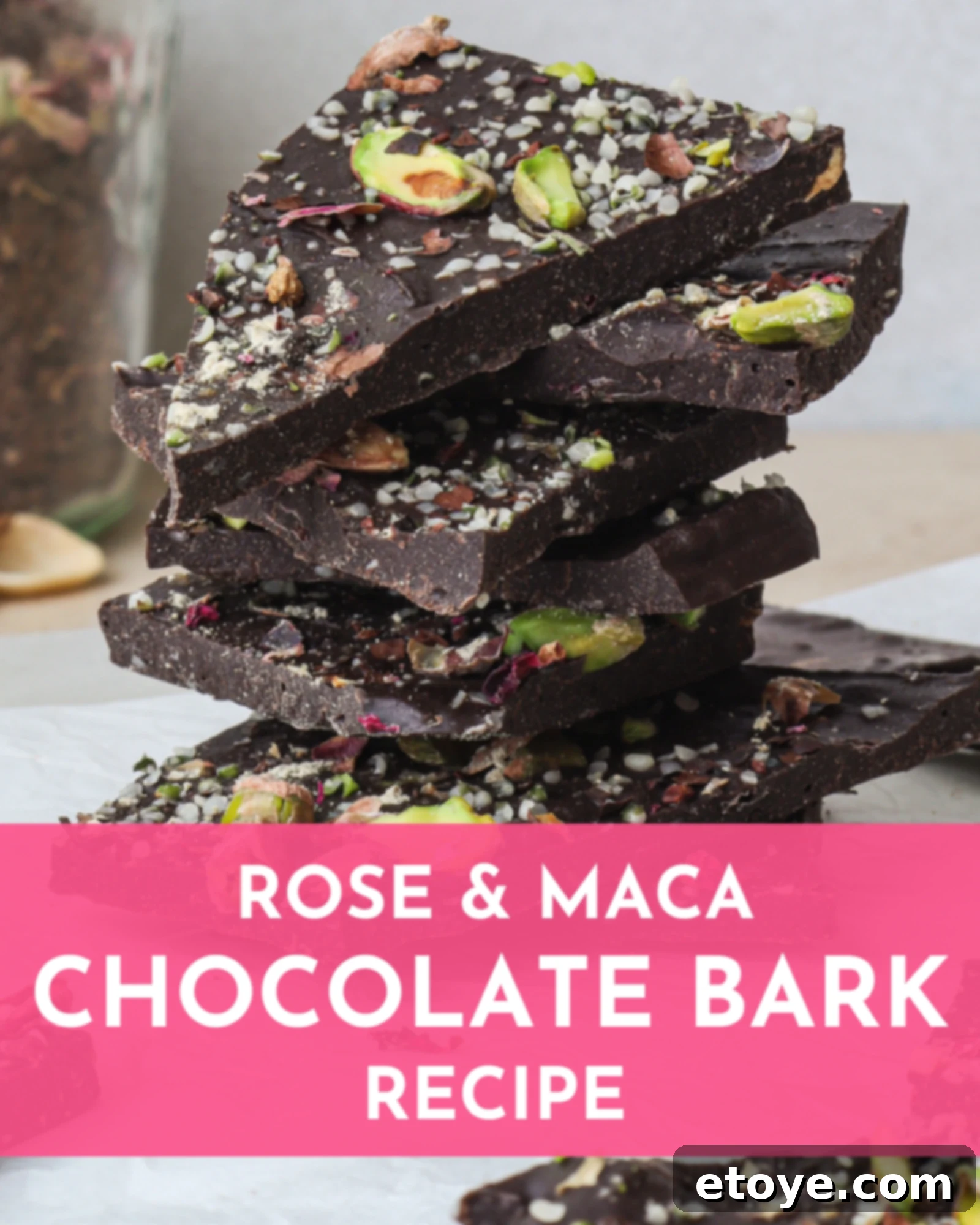 Decadent Rose Maca Chocolate Bark 1 featured 249475