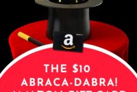 Abraca-DABRA: Instantly Win a Ten Dollar Amazon Gift Card