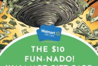 Instant 10 Dollar Walmart Gift Card Win