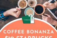 Instant Win Coffee Bonanza $10 Starbucks Gift Card