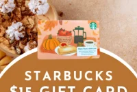 $15 Starbucks Thanksgiving Giveaway