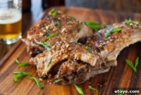 Korean Kalbi Glazed Baby Back Ribs