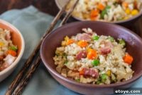 Keto Bacon Cauliflower Fried Rice