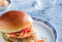 Spicy Thai Chicken Burgers and Zesty Pickled Carrots