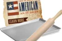 Jacob Bromwell Made in USA Cookie Sheet and Rolling Pin Duo