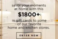 Win Over 1800 in Home and Kitchen Prizes