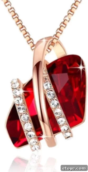Stunning Swarovski Ruby Red Crystal Necklace Giveaway 1 featured 48014