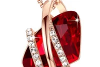 Sparkling Swarovski Ruby Red Necklace Giveaway