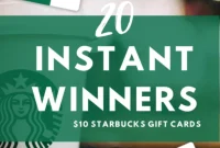 Starbucks Instant Win Perk