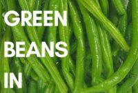 The Easiest Microwave Steamed Green Beans