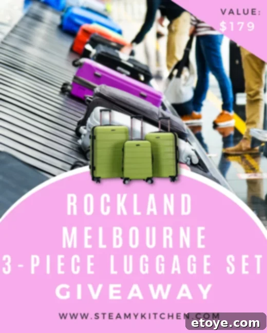 Win a Rockland Melbourne 3 Piece Luggage Set for Stylish Travel 1 featured 52957