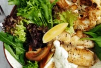 Roasted Cauliflower Buddha Bowl with Zesty Dill Dressing