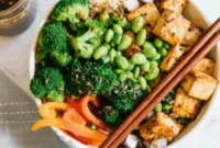 Golden Pineapple Teriyaki Tofu Buddha Bowl