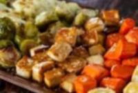One-Pan Crispy Tofu and Roasted Vegetables