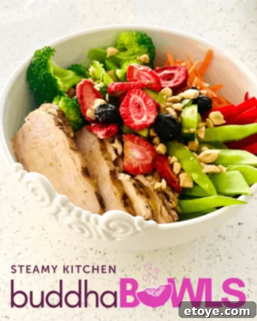 Tropical Grilled Chicken Buddha Bowl with Sweet Mango and Toasted Peanuts 1 featured 54813