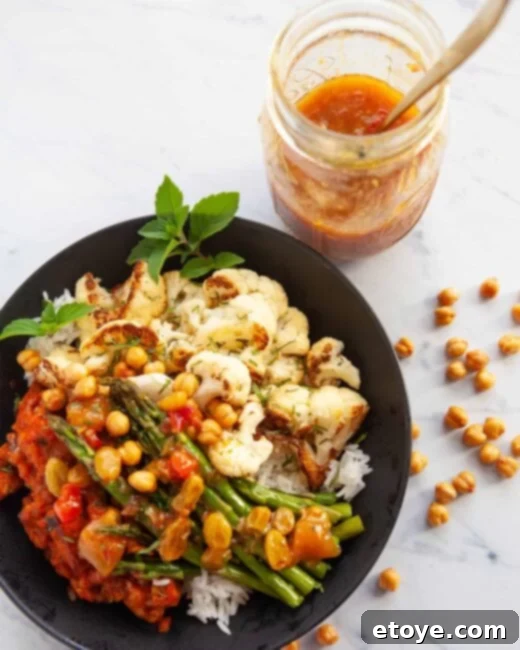 Masala Turkey Buddha Bowl with Lightning-Fast Mango & Golden Raisin Chutney 1 featured 55690