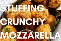 Crispy Stuffing Mozzarella Poppers