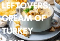 Creamy Turkey & Garlic Crouton Soup: The Thanksgiving Encore