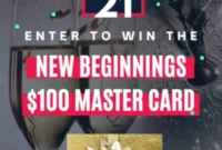 Kickstart Your New Beginning 100 MasterCard Gift Card Giveaway