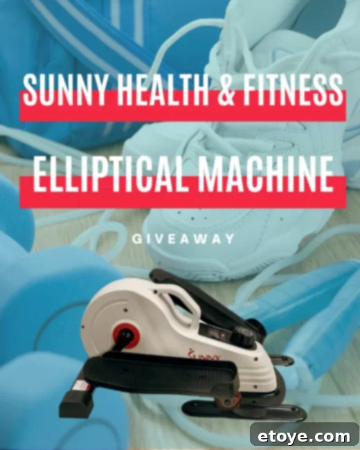 Win a Sunny Health and Fitness Portable Elliptical Machine 1 featured 59241