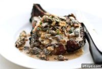 Steak with Spirited Mushroom Crème