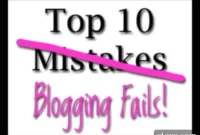 10 Common Blunders First-Time Bloggers Make