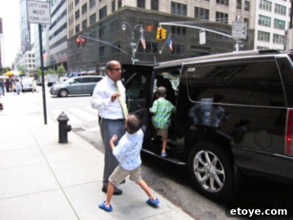 Luxury car in New York City